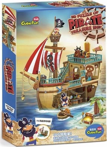 3D puzzle Pirátská loď s pokladem