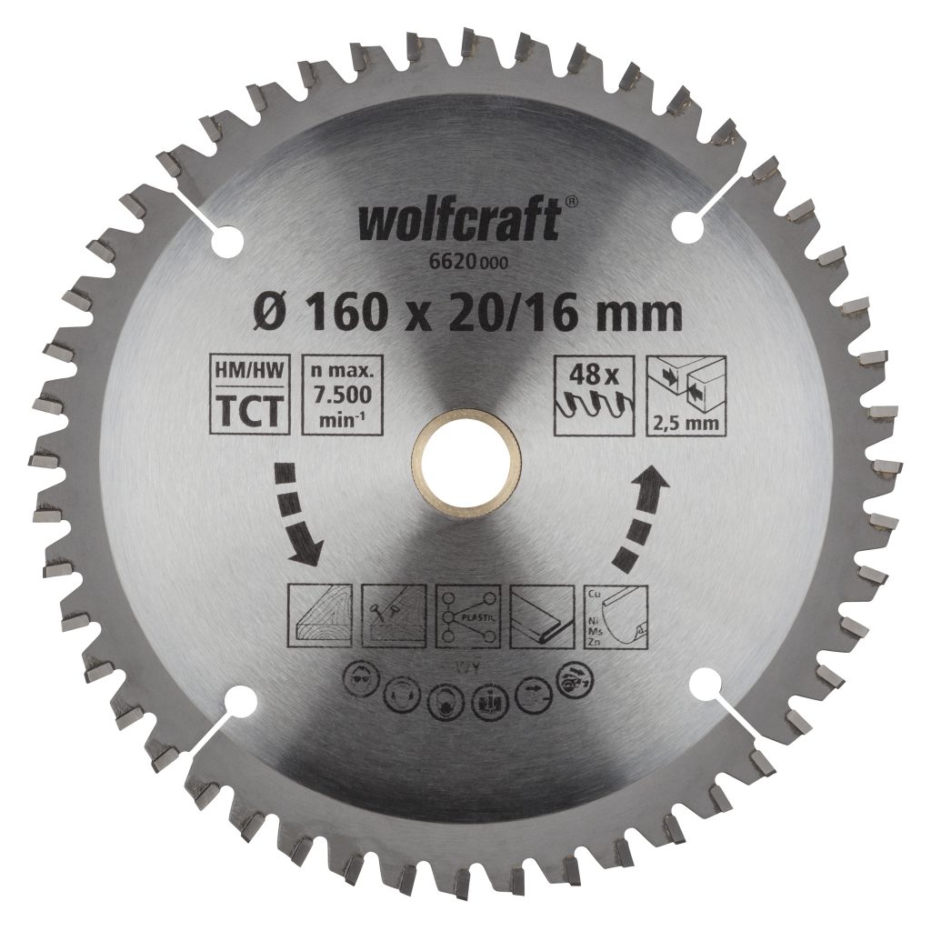 Wolfcraft Wolfcraft pilový kotouč jemné řezy o160x20,16 Z48 6620000