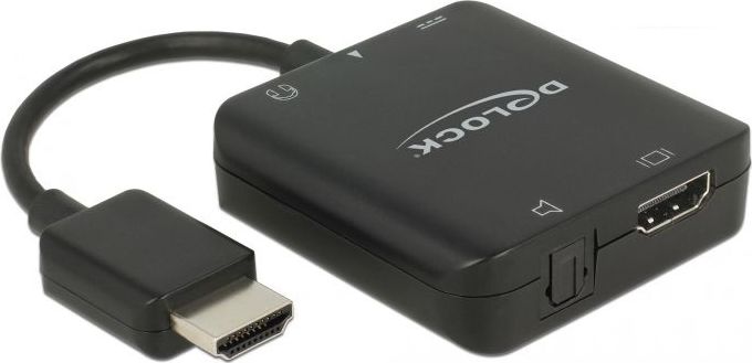 DeLOCK 4K compact - HDMI-Audiosignal-Ext DeLOCK 4K compact - HDMI-Audiosignal-Extractor - černá