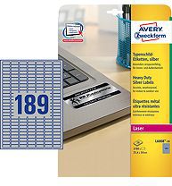 Avery Silver Heavy Duty Labels