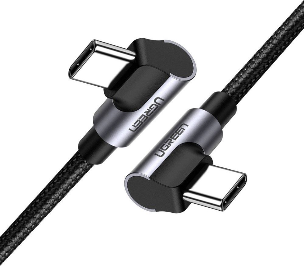 UGREEN USB-C TO USB-C ANGLE CABLE  US323 BLACK
