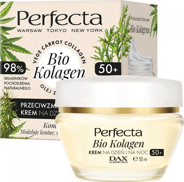 PERFECTA Perfecta Bio Collagen 50+ denní a noční krém proti vráskám 50ml | DOPRAVA ZDARMA OD 250 PLN