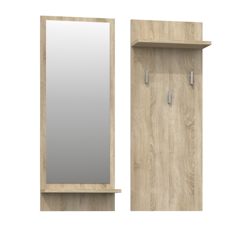 Topeshop RIVA WIESZAK SONOMA vešiak na oblečenie Dub