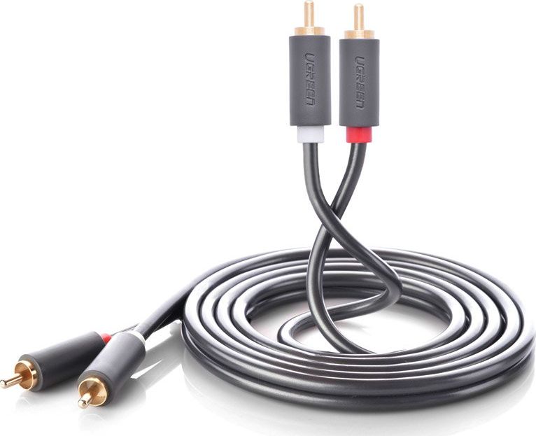 Ugreen Kabel RCA (Cinch) x2 - RCA (Cinch) x2 5m šedý (UGR457BLK)