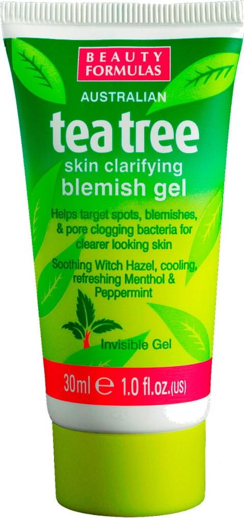 Beauty Formulas BEAUTY FORMULAS_Tea Tree Skin Clarifying Blemish Gel bodové ošetření na pupínky 30 ml