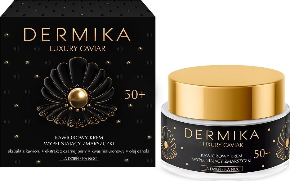 Dermika Dermika Luxury Caviar 50+ kaviárový krém vyplňující vrásky na den i noc 50ml | DOPRAVA ZDARMA OD 250 PLN