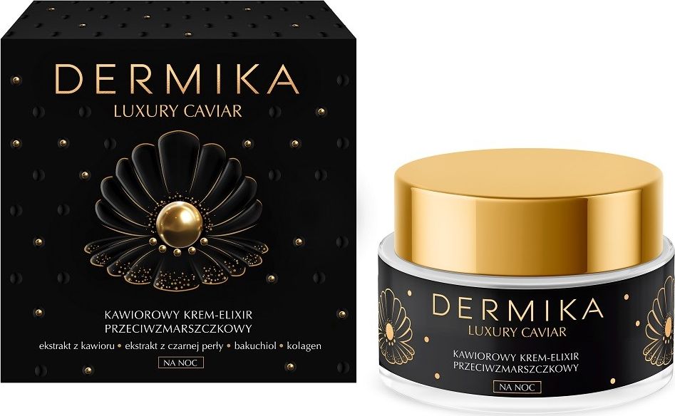 Dermika Luxury Caviar kaviárový krém-elixír na noc proti vráskám 50ml