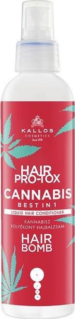 Kallos Tox Cannabis bezoplachový vlasový kondicionér s olejem z konopných semínek 200 ml