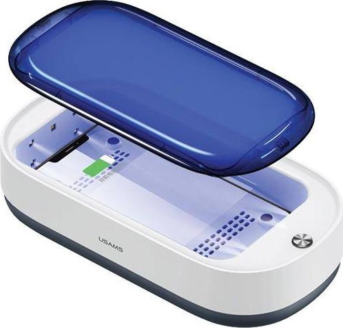 UV-C sterilizátor Usams pro malé předměty s indukční nabíječkou ZB151XDH01 (US-ZB151)