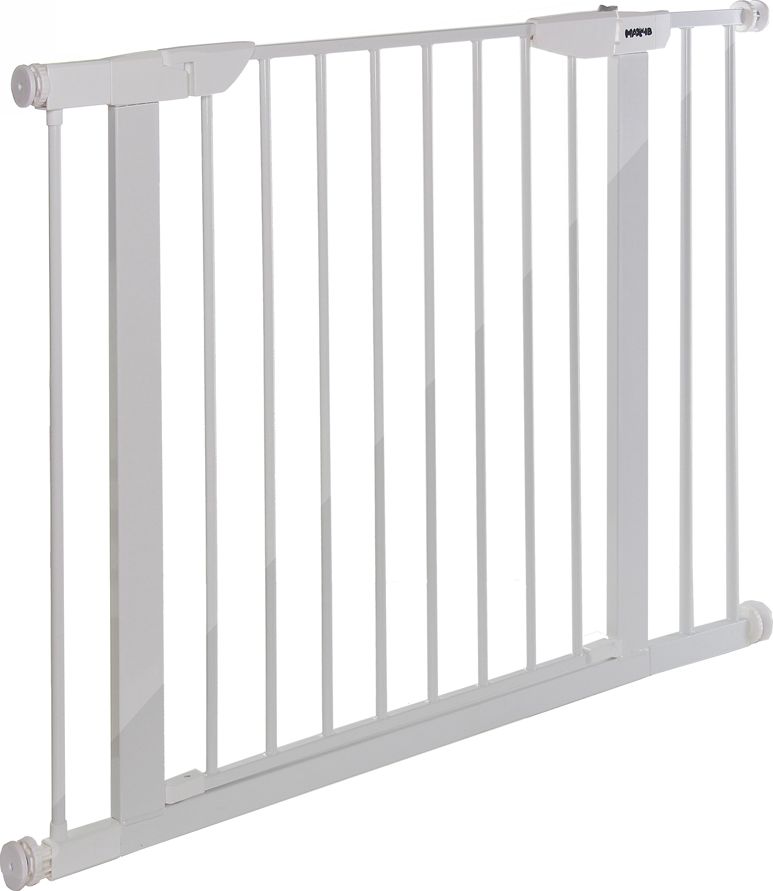 Max4b Brána, bezpečnostné zábradlie, chrániace dvere, schody Max4b, rozpätie až 103 cm - biela