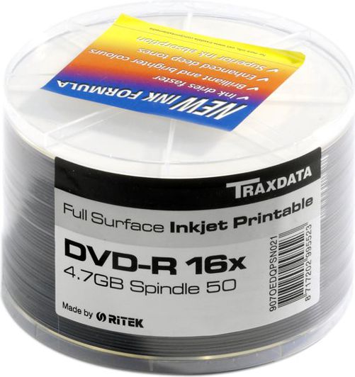 Traxdata DVD-R 4,7 GB 16x 50 kusů (907OEDRPSN003)