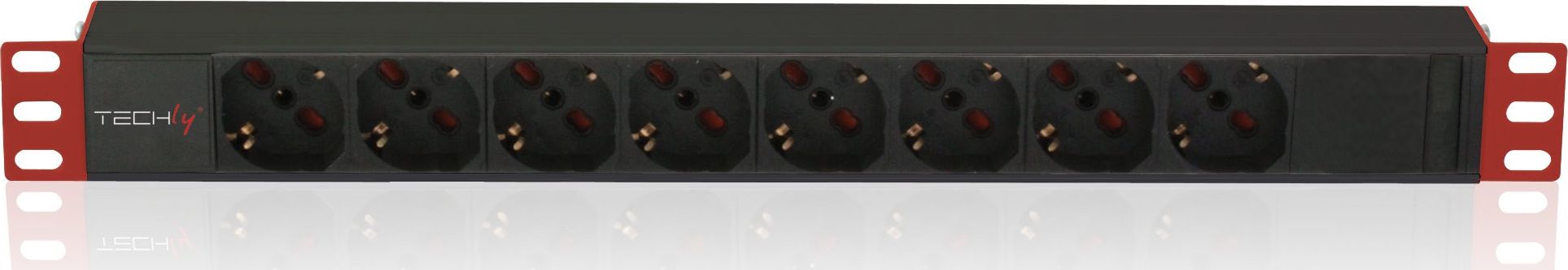 Techly Techly 107746 PDU Rack 19 1U, 8x Schuko, 250V/16A, C14 kábel 2m pre UPS