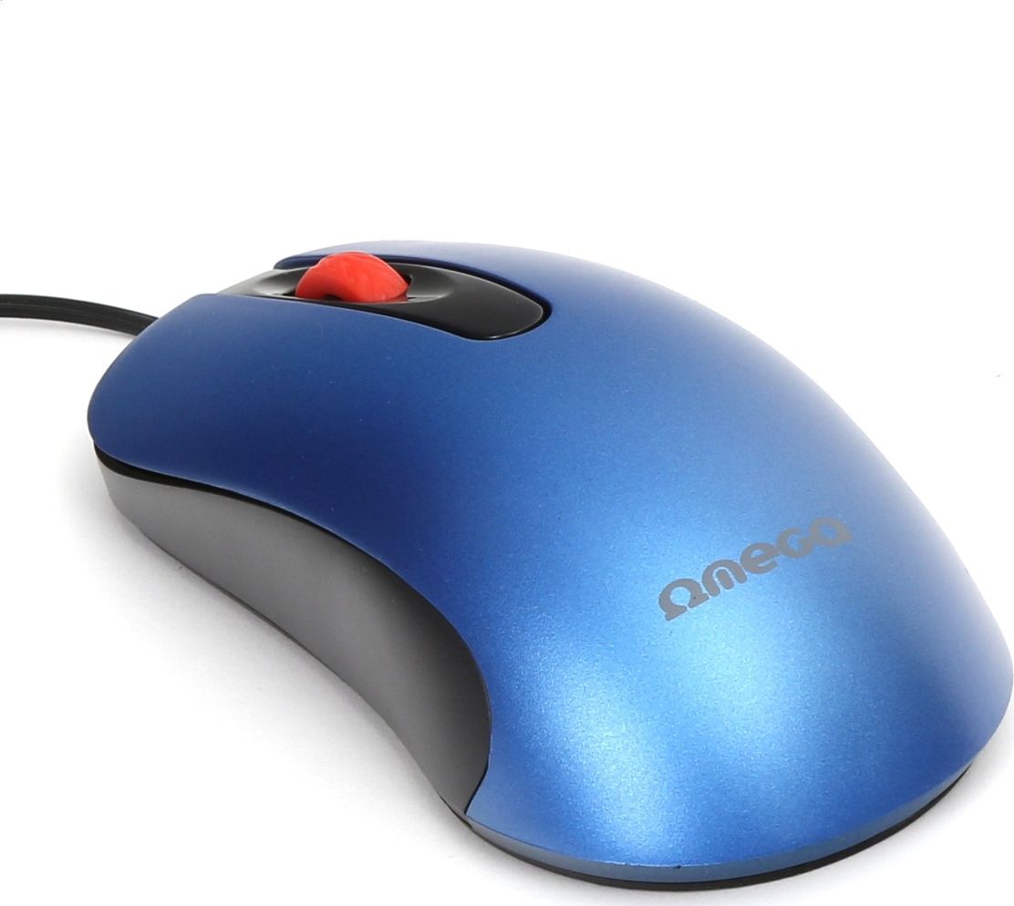 Omega optická myš OM0520BL, 1000 DPI, modrá