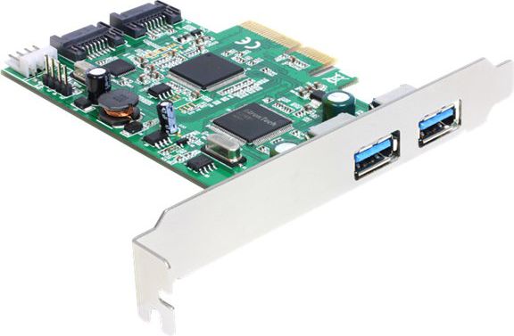 Delock PCI Express Karta > 2 x externí USB 3.0, 2 x interní SATA 6 Gb/s