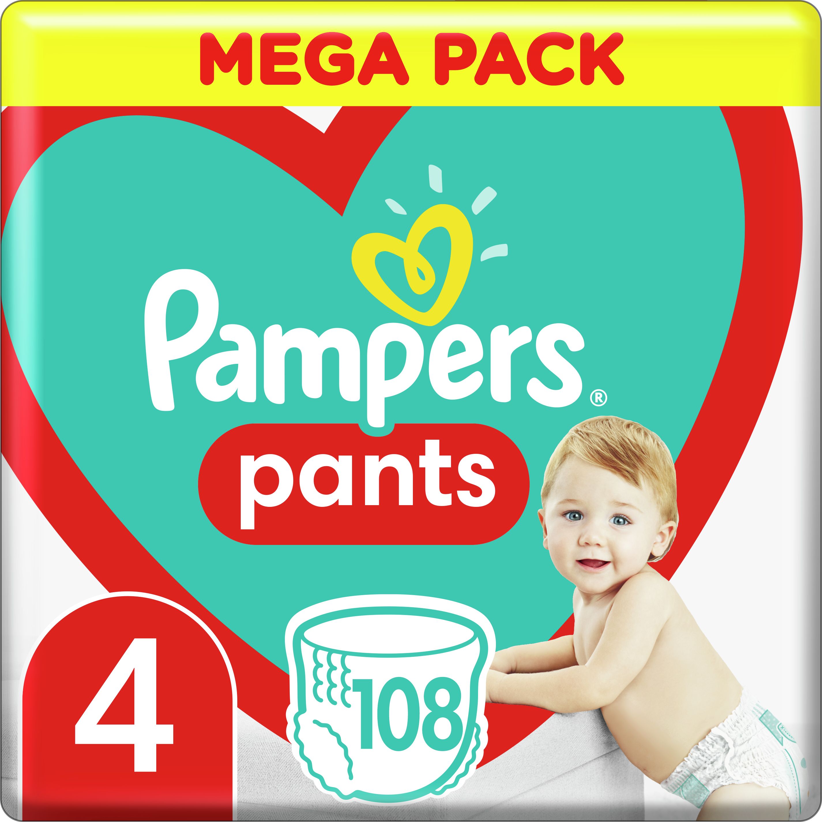 Pampers Pants Boy/Girl 4 108 pc(s)