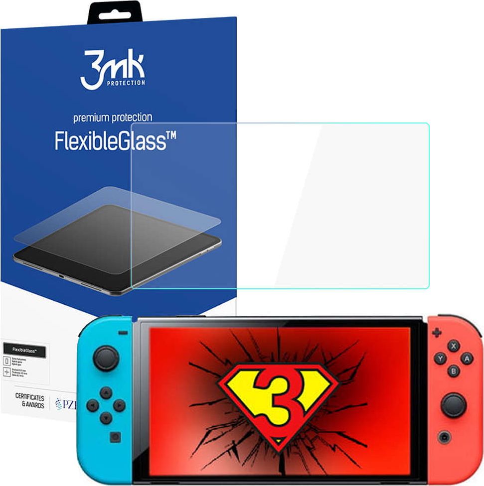 3MK Hybrid Glass Flexibilní sklo 7h pro Nintendo Switch OLED