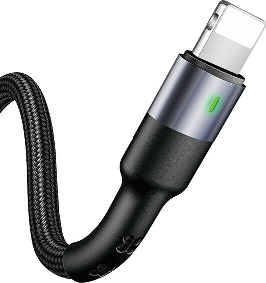 Usams USB-A - Lightning USB kábel 1 m čierny