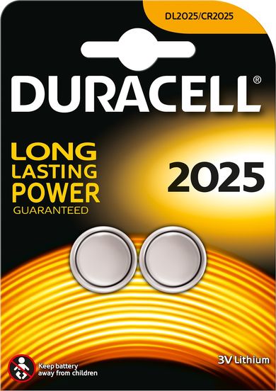Duracell Lítium CR2025 2 Stück