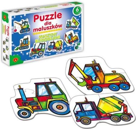 Alexander Puzzle pro miminka - Stavební stroje - 0541
