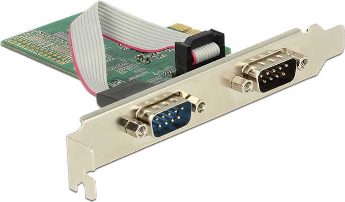 Kontroler Delock PCIe 2.0 x1 - 2x RS-232 (89555)