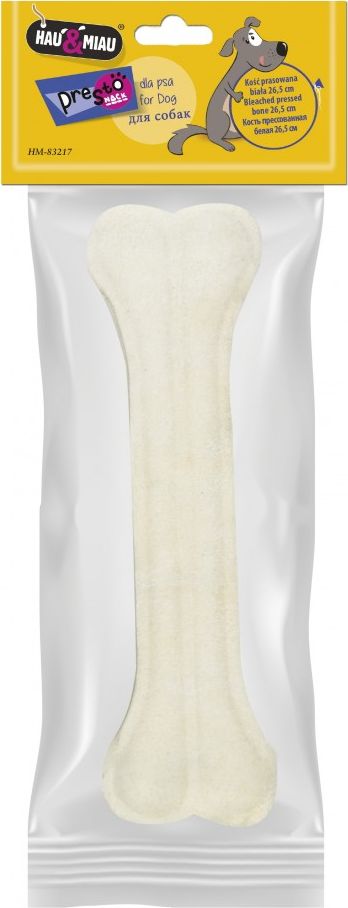 Hau&Miau LISOVANÁ KOST, BÍLÁ, 26,5 cm, 1 ks/bal., 280 g/bal., 72 ks/bal.