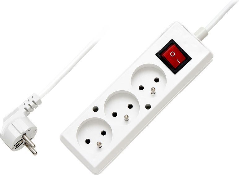 Plastrol PS-370WS napájecí lišta, 3 zásuvky, 1,5 m, bílá (PS-370WS/1,5)