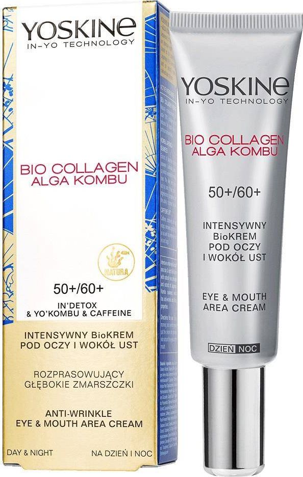Yoskine Yoskine Bio Collagen Alga Kombu 50+/60+ intenzivní biokrém pod oči a kolem úst pro hluboké vrásky | DOPRAVA ZDARMA OD 250 PLN
