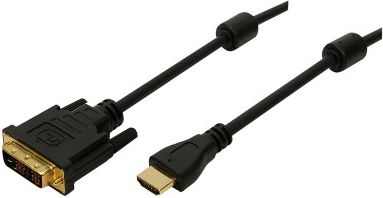 Kábel LogiLink HDMI - DVI-D 2m czarny (CH0004)