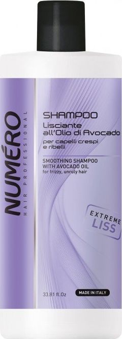 Numero NUMERO_Smoothing Shampo With Avocado Oil vyhladzujúci šampón s avokádovým olejom 1000ml
