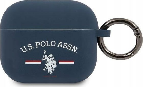 US Polo Assn Ochranné pouzdro pro AirPods 3, tmavě modrá