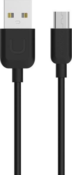 Usams USB-A - microUSB USB kábel 1 m čierny (MICUSBXD01)