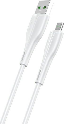 Usams USB kabel USAMS U38 microUSB 4A Fast Charge kabel pro OPPO 1m bílý / bílý SJ375USB02 (US-SJ375)