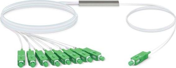 Ubiquiti UBIQUITI UF-SPLITTER-8 UFIBER 1:8 SPLITTER SC/APC G.657A1 900UM 1,5M OCELOVÁ TRUBKA