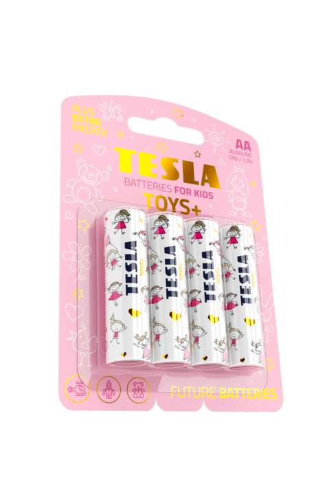 Tesla AA TOYS+ GIRL alkalická, 4 ks