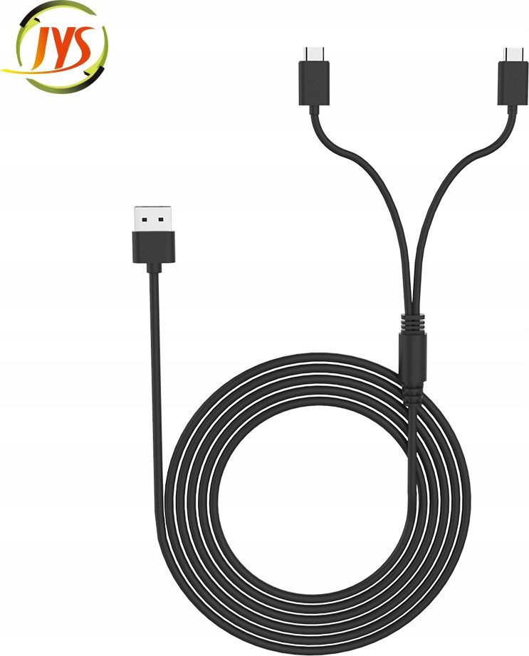 JYS kabel USB nabíječka na 2x USB C pro Nintendo Switch / PS5 / Xbox / 3m ovladače / Jys-ns195