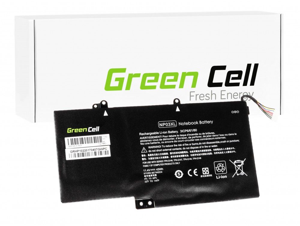 Green Cell Battery NP03XL for HP Envy x360 15-U Pavilion x360 13-A 13-B