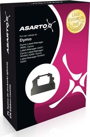 Asarto Páska Asarto pro DYMO D19/7/BK/W | S0720830 | Černá bílá