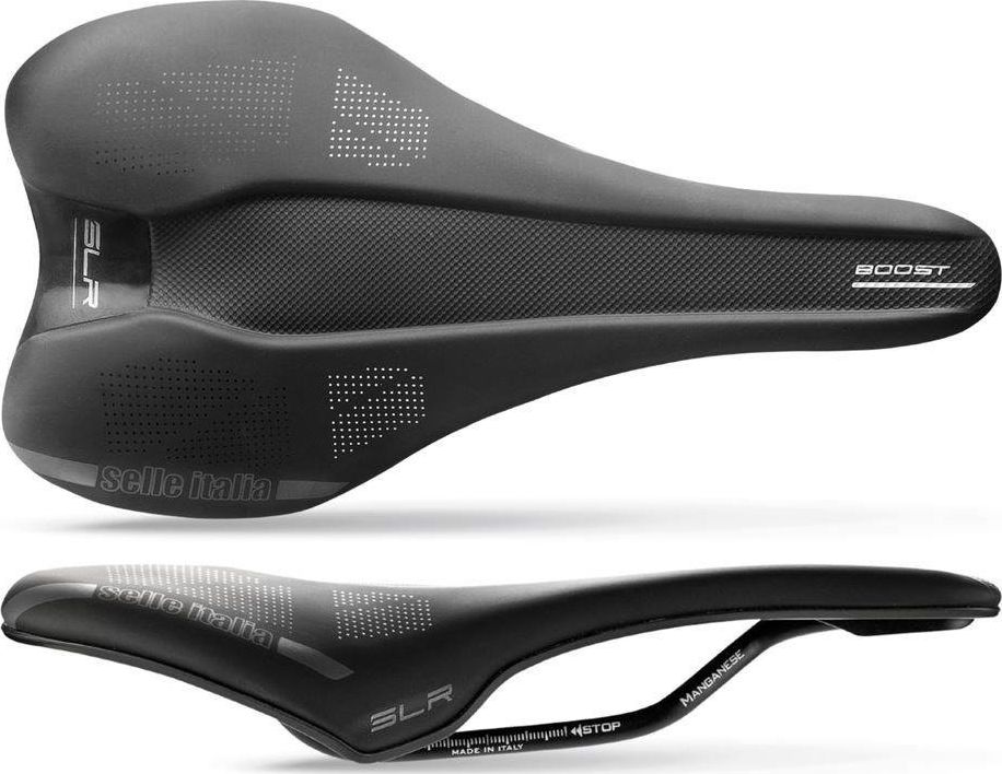 SELLE ITALIA Sedlo SELLE ITALIA SLR BOOST TM S (id match - S1) mangánová trubka 7, duro-tek, soft touch, čierna (NOVINKA)