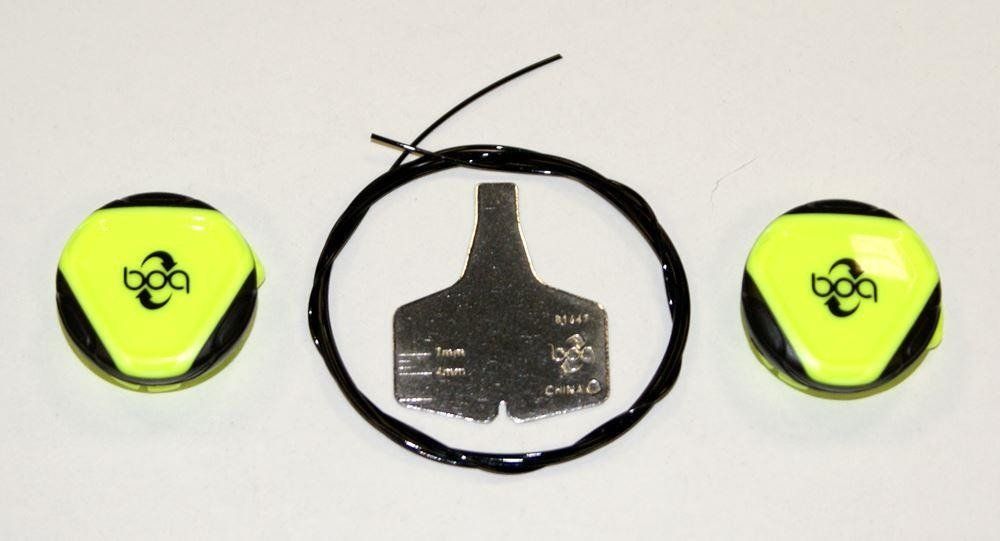 Kolieska Giro Boa pre topánky GIRO BOA L6 MIRRORED DIAL B (celá sada s lankami BOA č.: b1835-383-2) 2 ks žltá