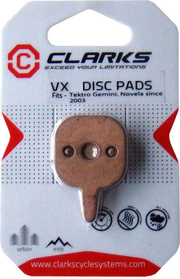 Clarks Brake Cladding Tektro (Gemini, Novela 2003) Organic Box 20 párů