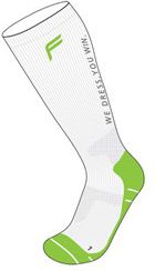 Pojistka FUSE RUNNING COMPRESSION běžecké ponožky bílé a zelené velikosti 43-46