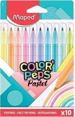 Mapované fixy Colopeps Pastel 10 barev