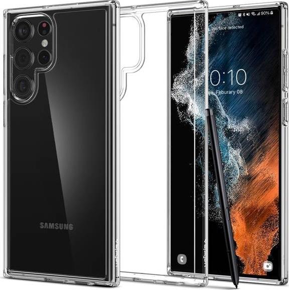 Ochranný kryt Spigen Ultra Hybrid pro Samsung Galaxy S22 ultra transparentní