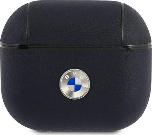 BMW Geniune Kožené ochranné pouzdro pro AirPods 3, tmavě modrá