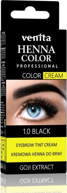 Venita VENITA_Henna Color Profesionální krémová henna na obočí 1.0 Černá 30g