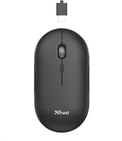 TRUST myš PUCK, bezdrátová, USB, černá