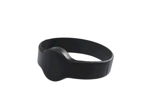 Fitness náramek čipový Sillicon rubber EM 125kHz, černá