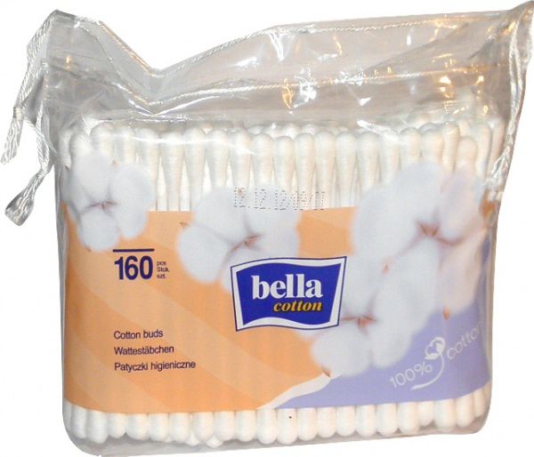 Vatové tyčinky Bella Cotton 160 ks