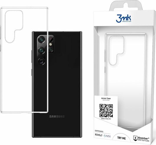 3mk ochranný kryt Armor case pro Samsung Galaxy S22 Ultra (SM-S908), čirá