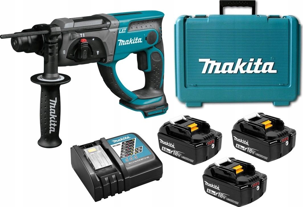 Příklepová vrtačka Makita MAKITA.VRTÁČKA PŘÍKLADOVÁ 18V 3x5,0Ah 1,9J DHR202RTE3 MDHR202RTE3